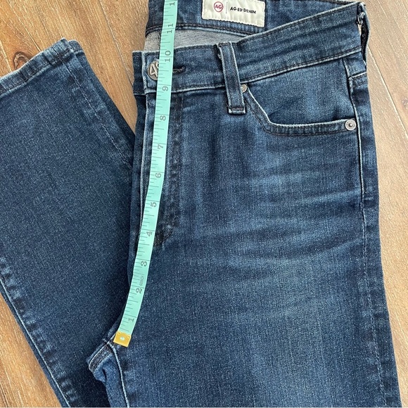 AG The Mari High Rise Slim Straight Leg Denim Jeans Blue - Picture 3 of 14